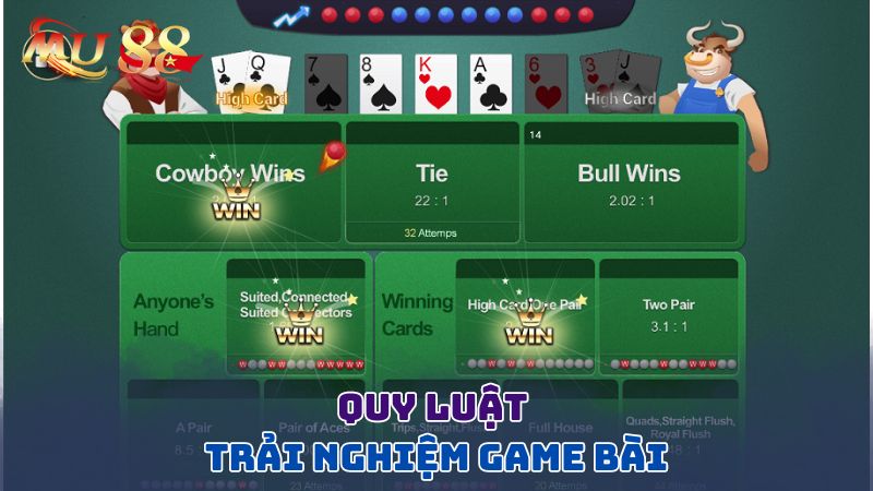 Quy luật trải nghiệm game bài